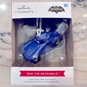 Hallmark Bam The‎ Batmobile Christmas Ornament DC Batwheels NEW in box